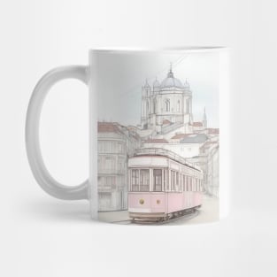 A tram in Lisbon Mug